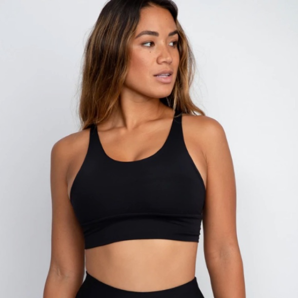 SKATIE CLEO SPORTS BRA BLACK SIZE S